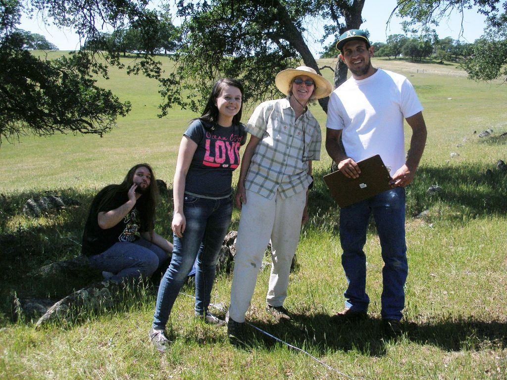 Virginia In the Field With Students